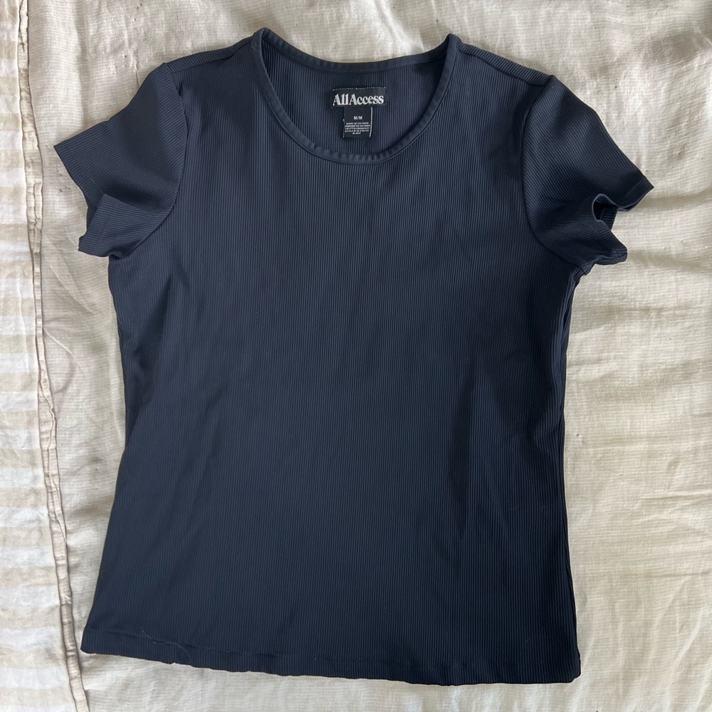 All Access Ribbed Short Sleeve Shirt